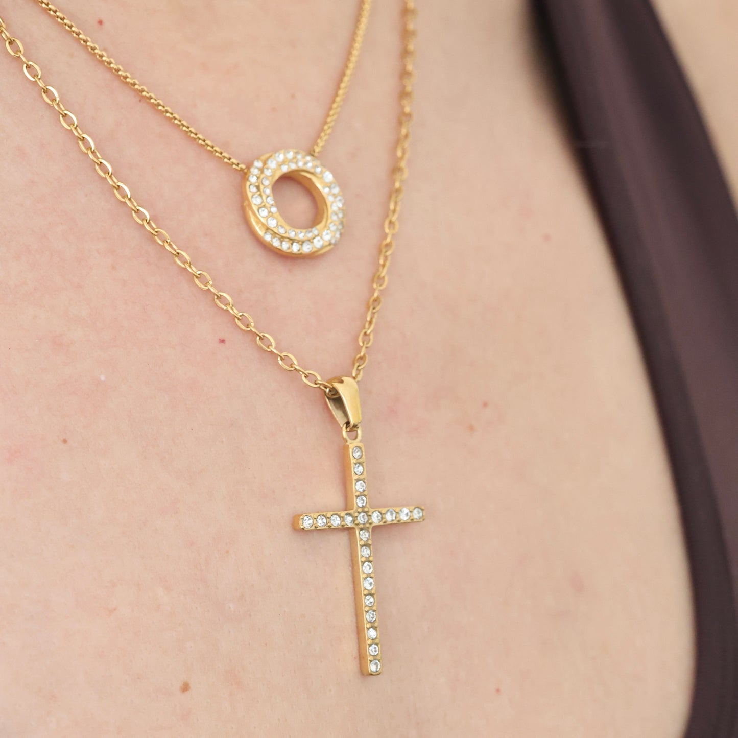 Shiny Cross Necklace💧