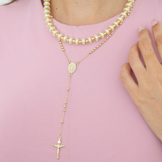 Rosario Necklace - small beads