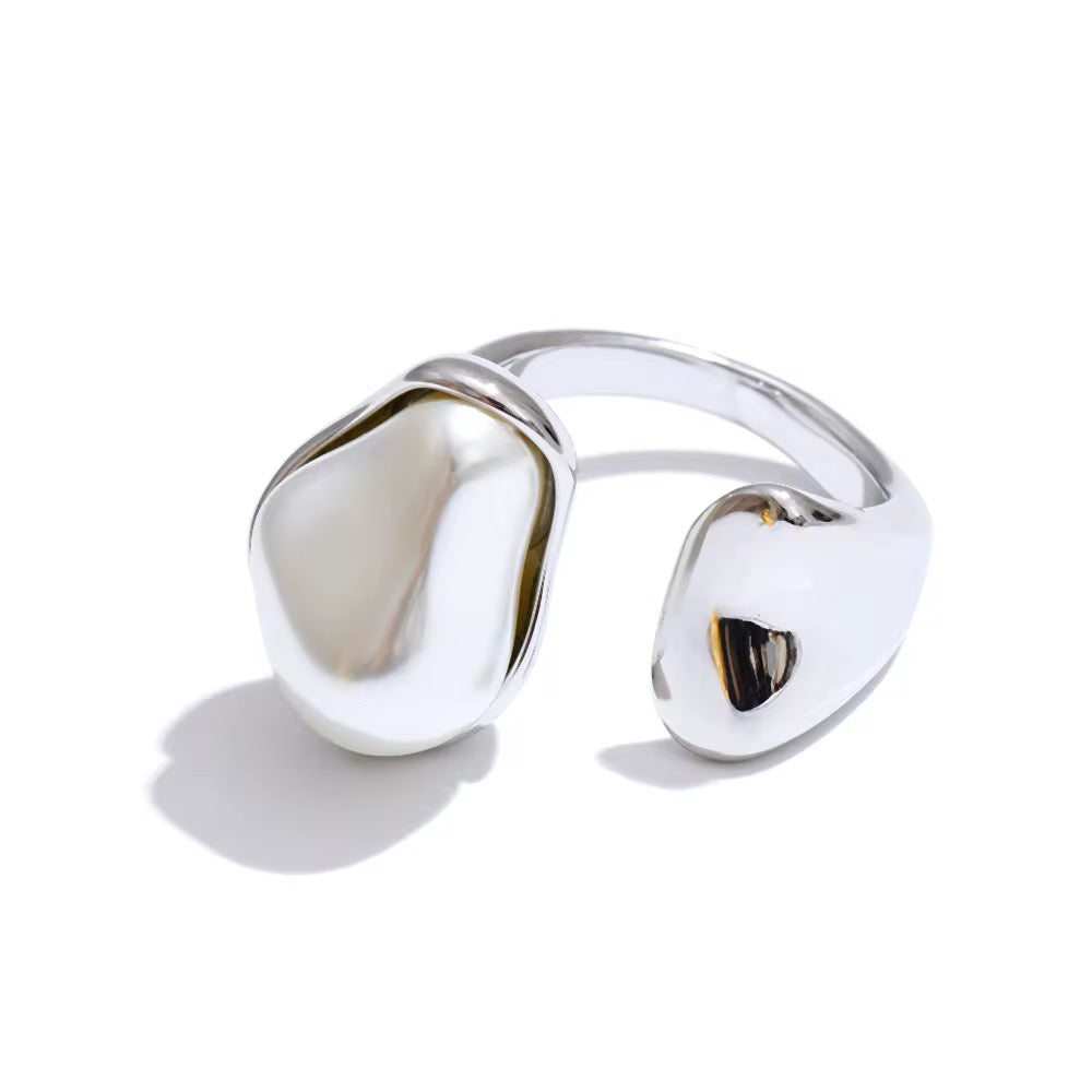 Lou Pearl Ring Silver💧