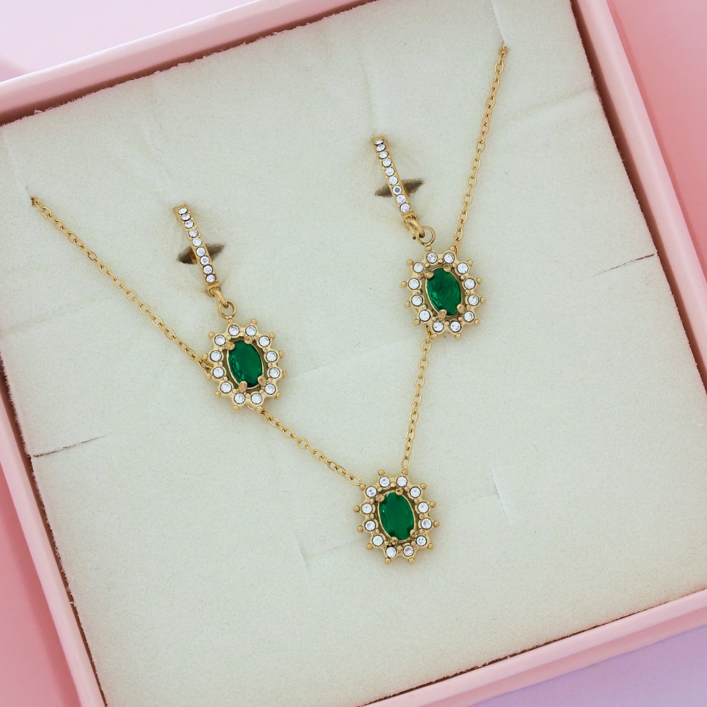 Green Amour Set Gold💧