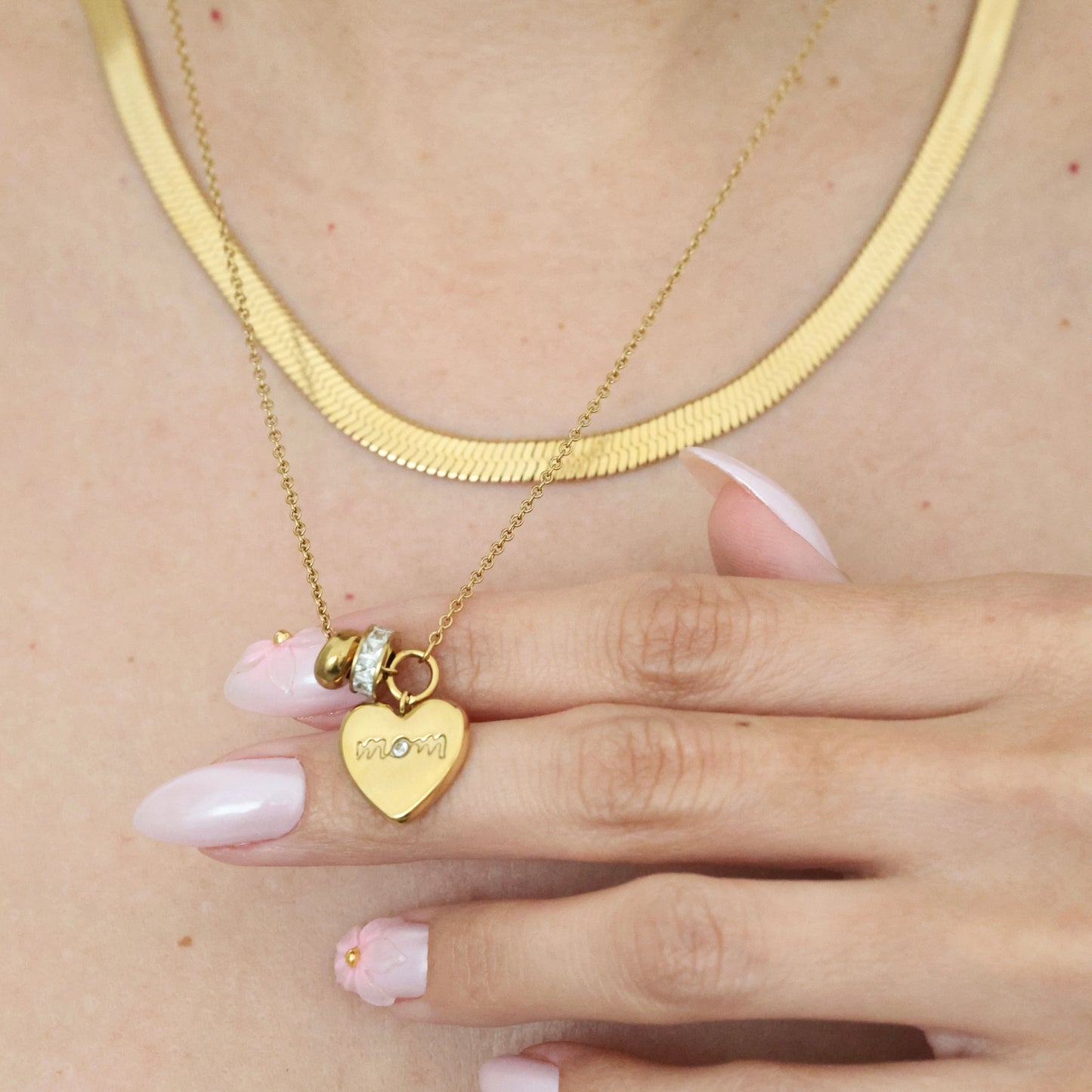 Mom Heart Necklace💧