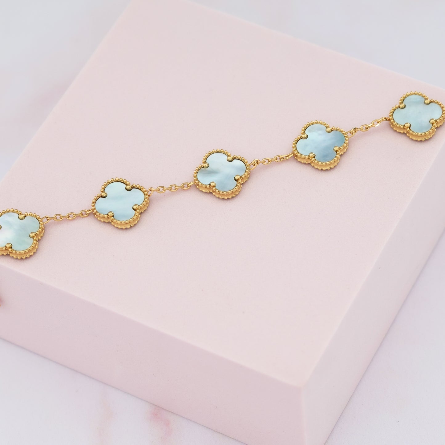 Light Blue Clover Bracelet💧