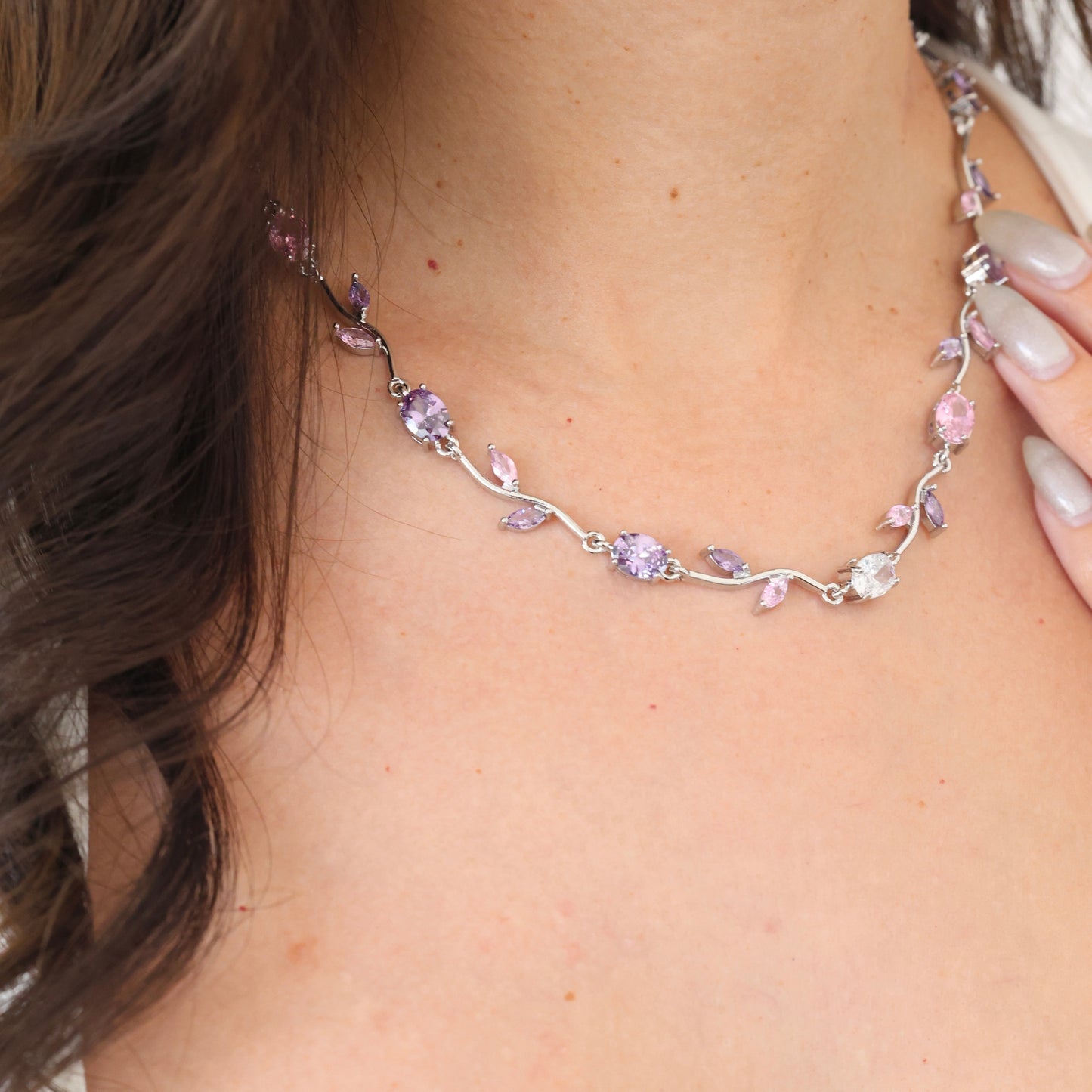 Tulipan Necklace Silver