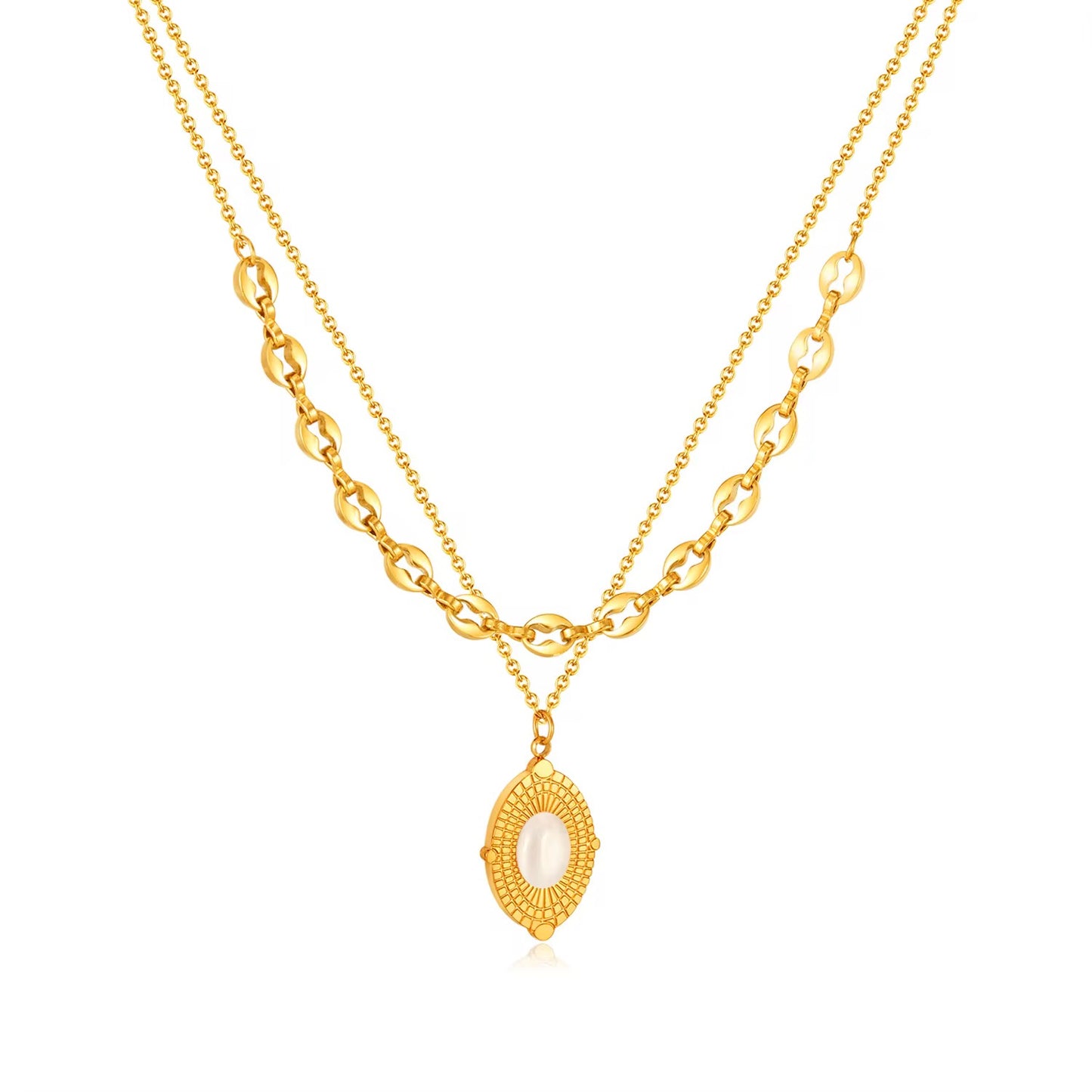 Boho Double Necklace Gold💧