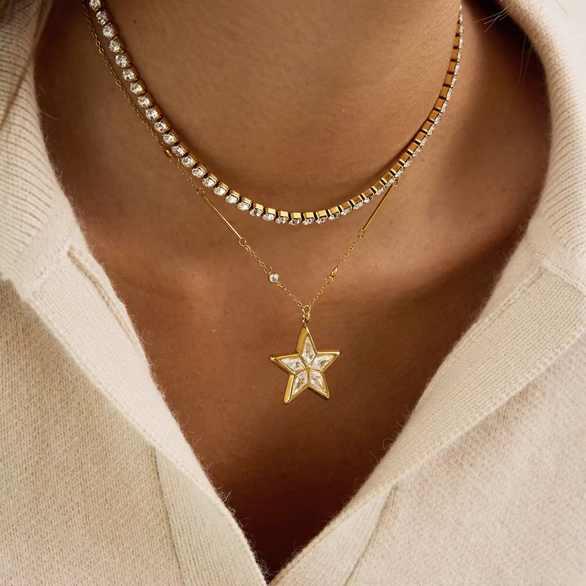 Shiny Star Necklace💧