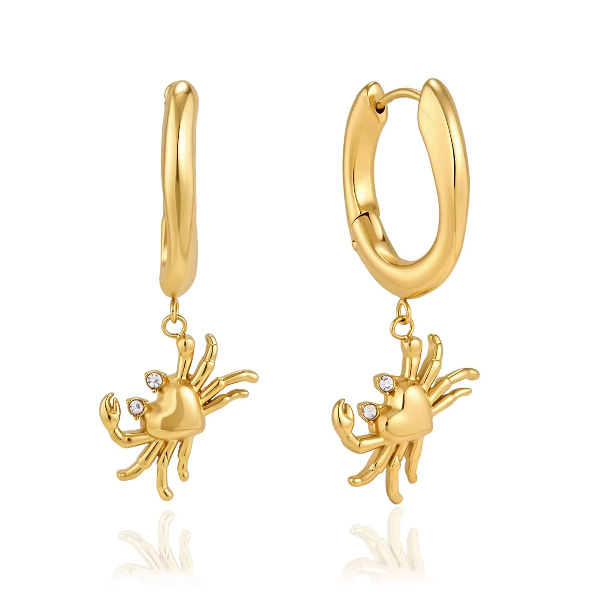 Lovely Crab Hoops💧