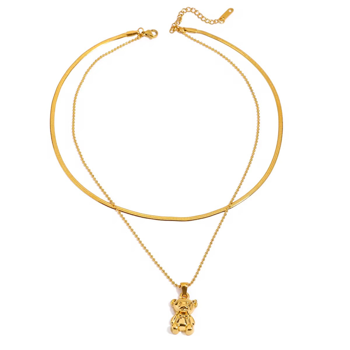 Teddy Bear Double Necklace💧
