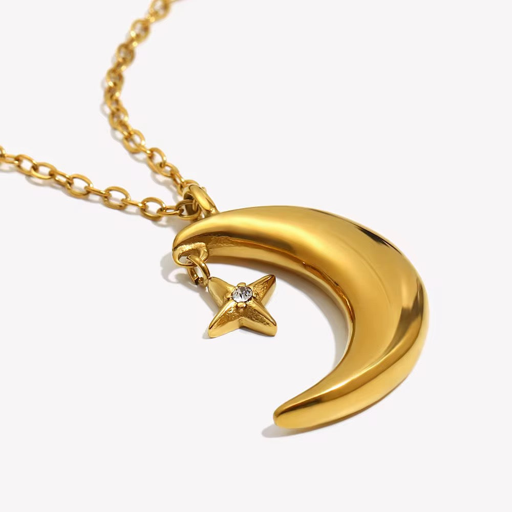 Moon and Sparkle Necklace💧