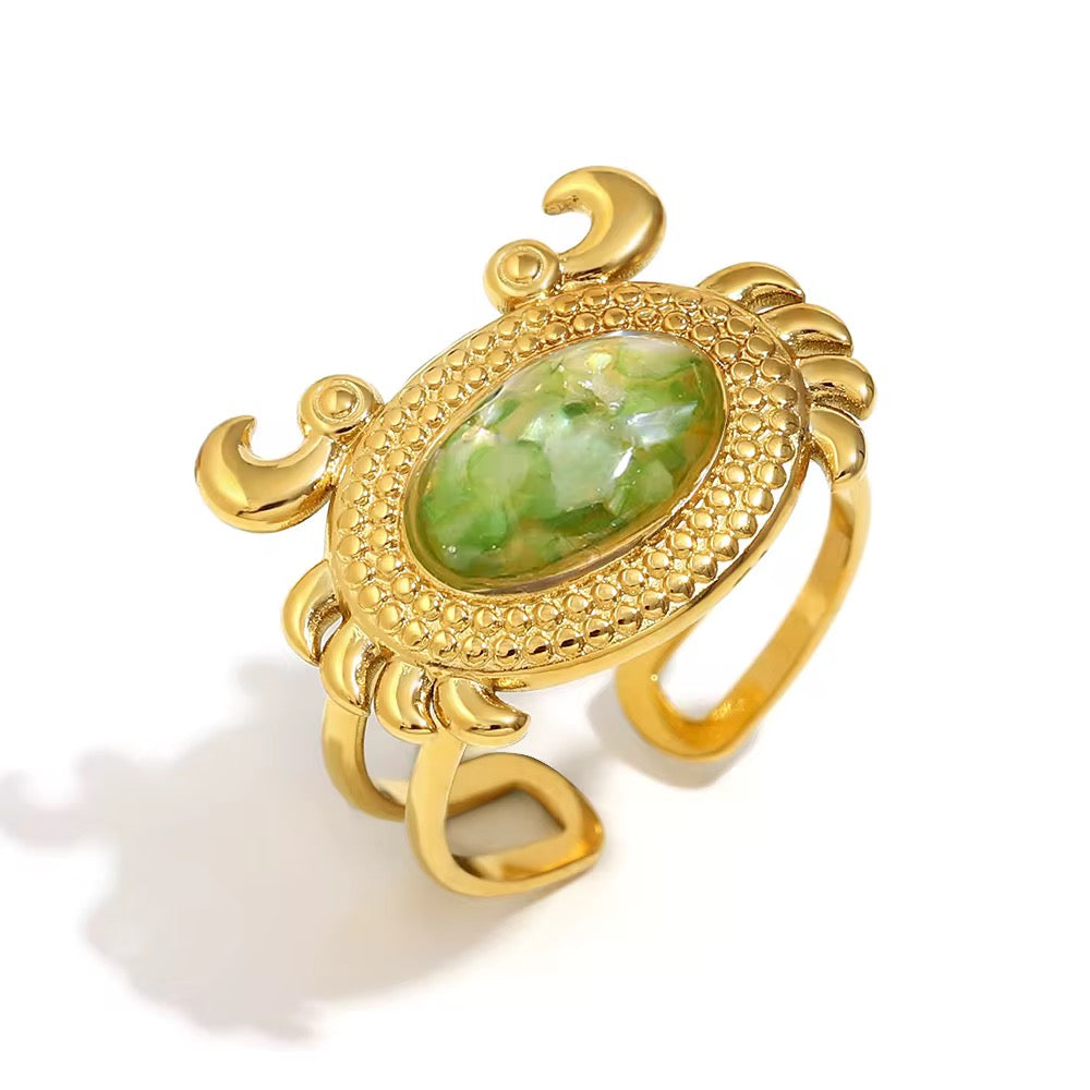 Green Crab Ring💧