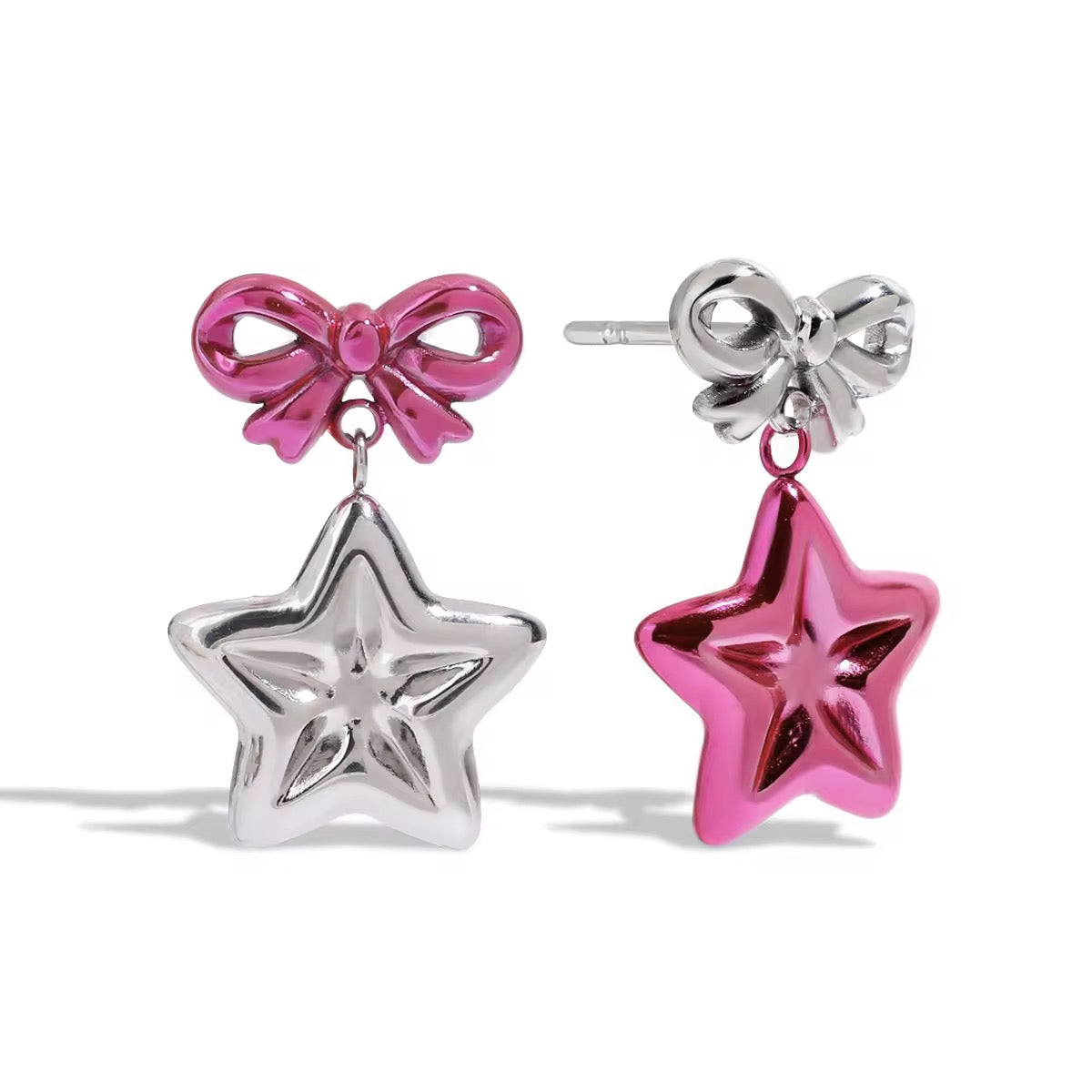 Pink Rockstar Earrings💧