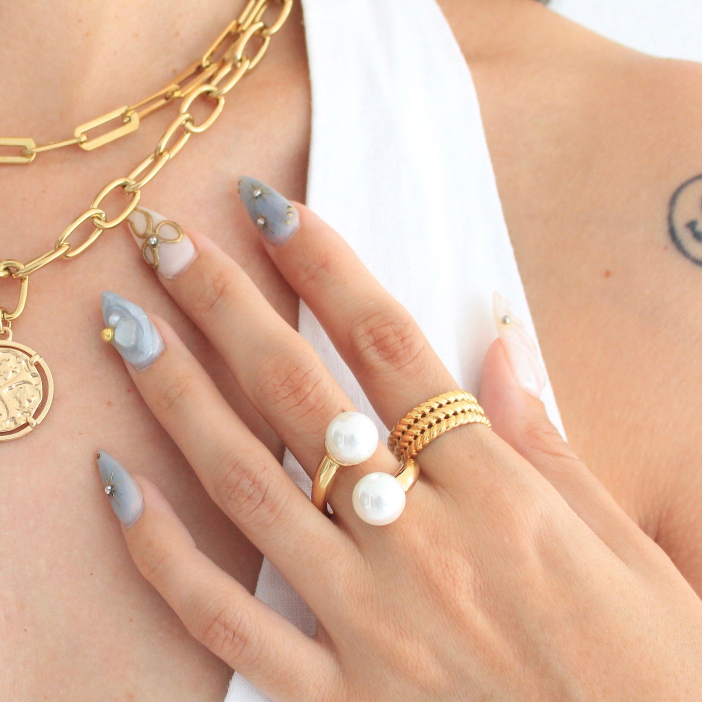 Mother Pearl Ring💧