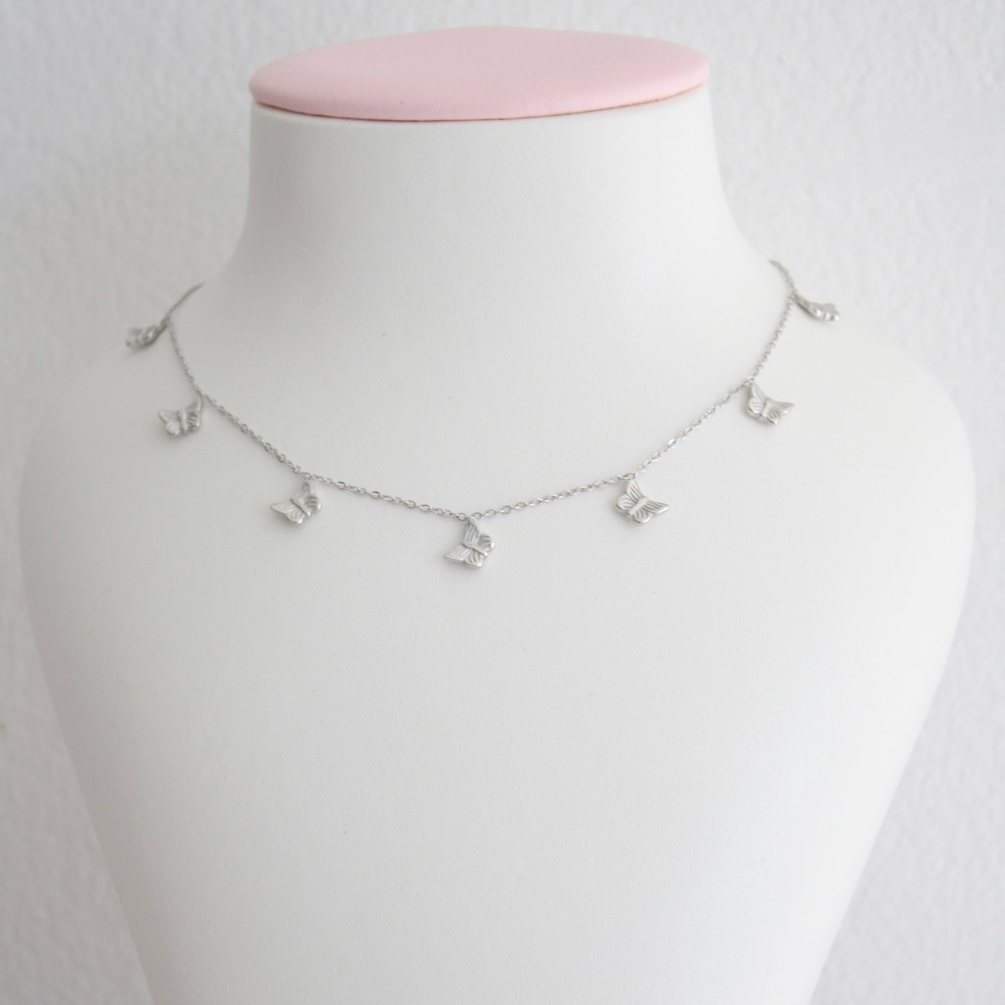 Little Butterflies Necklace Silver💧