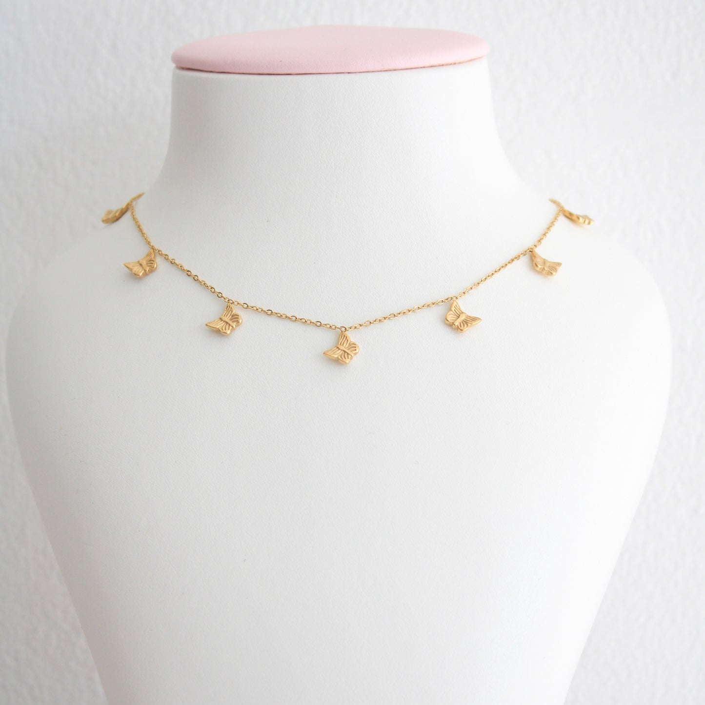 Little Butterflies Necklace Gold💧