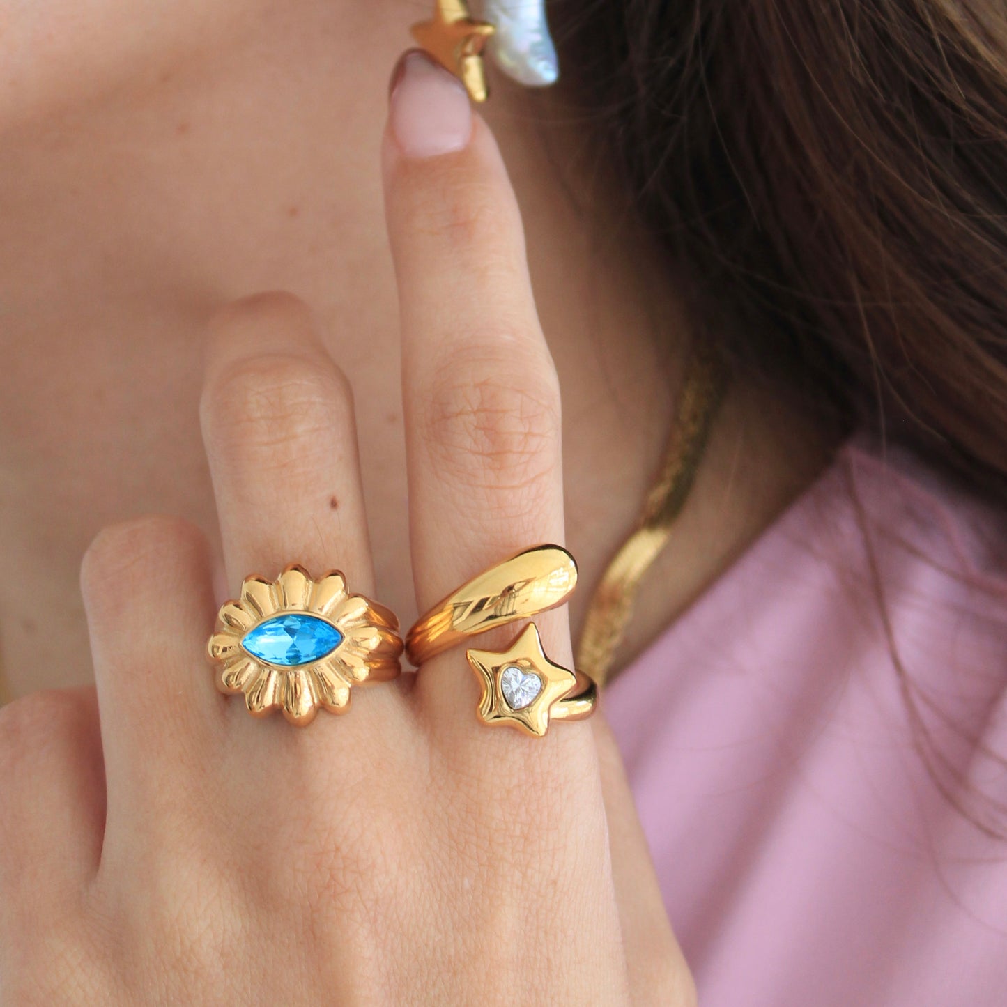 Shooting Star Ring Gold💧