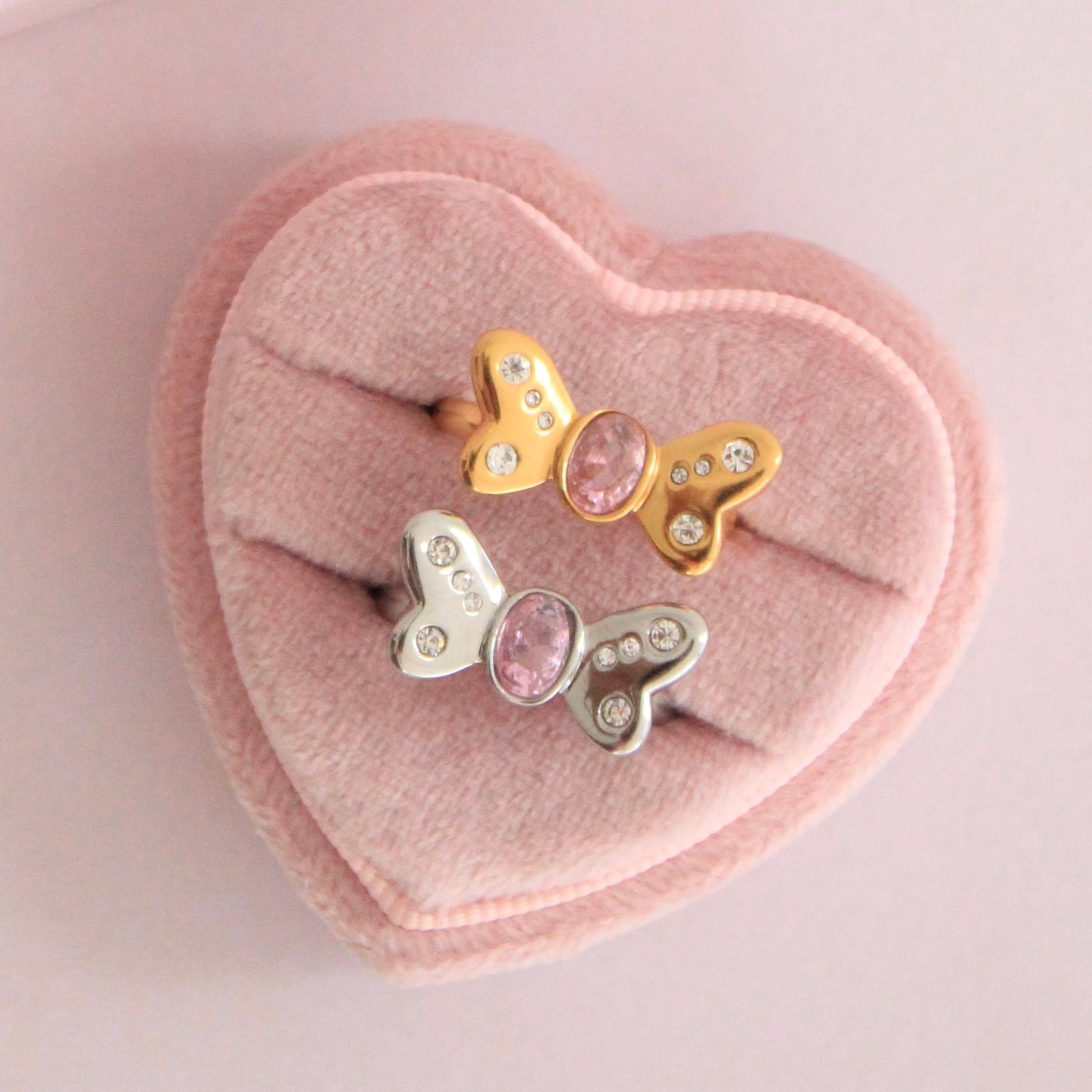 Elly Butterfly Ring Silver💧