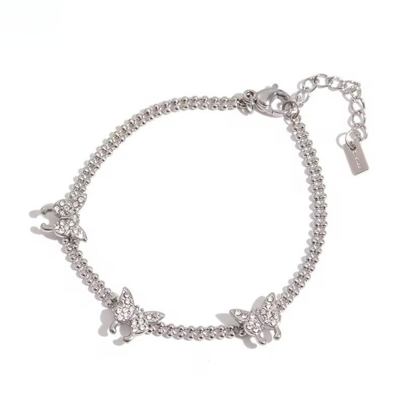Nina Butterflies Bracelet Silver💧