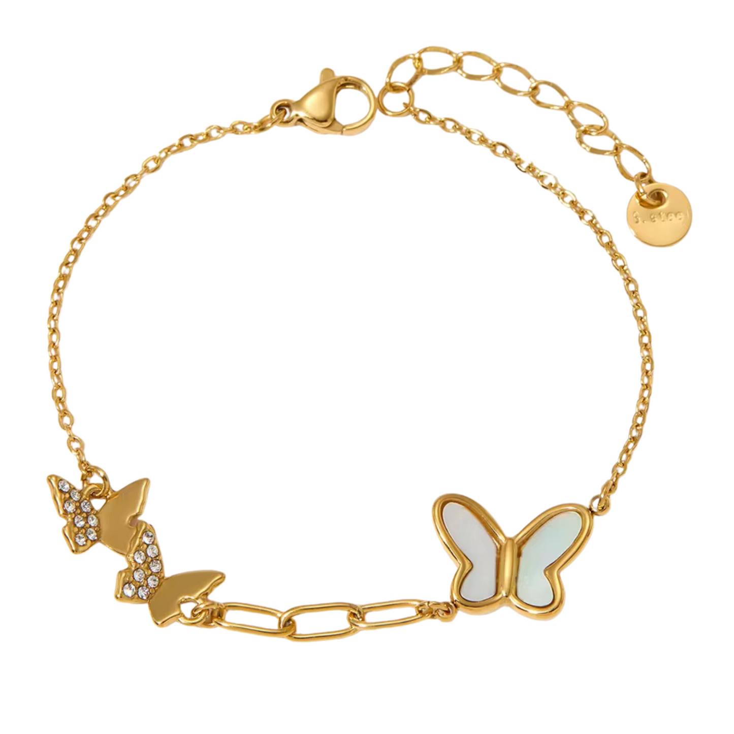 Lilia Butterfly Bracelet Gold💧