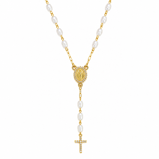Pearl Rosary Necklace
