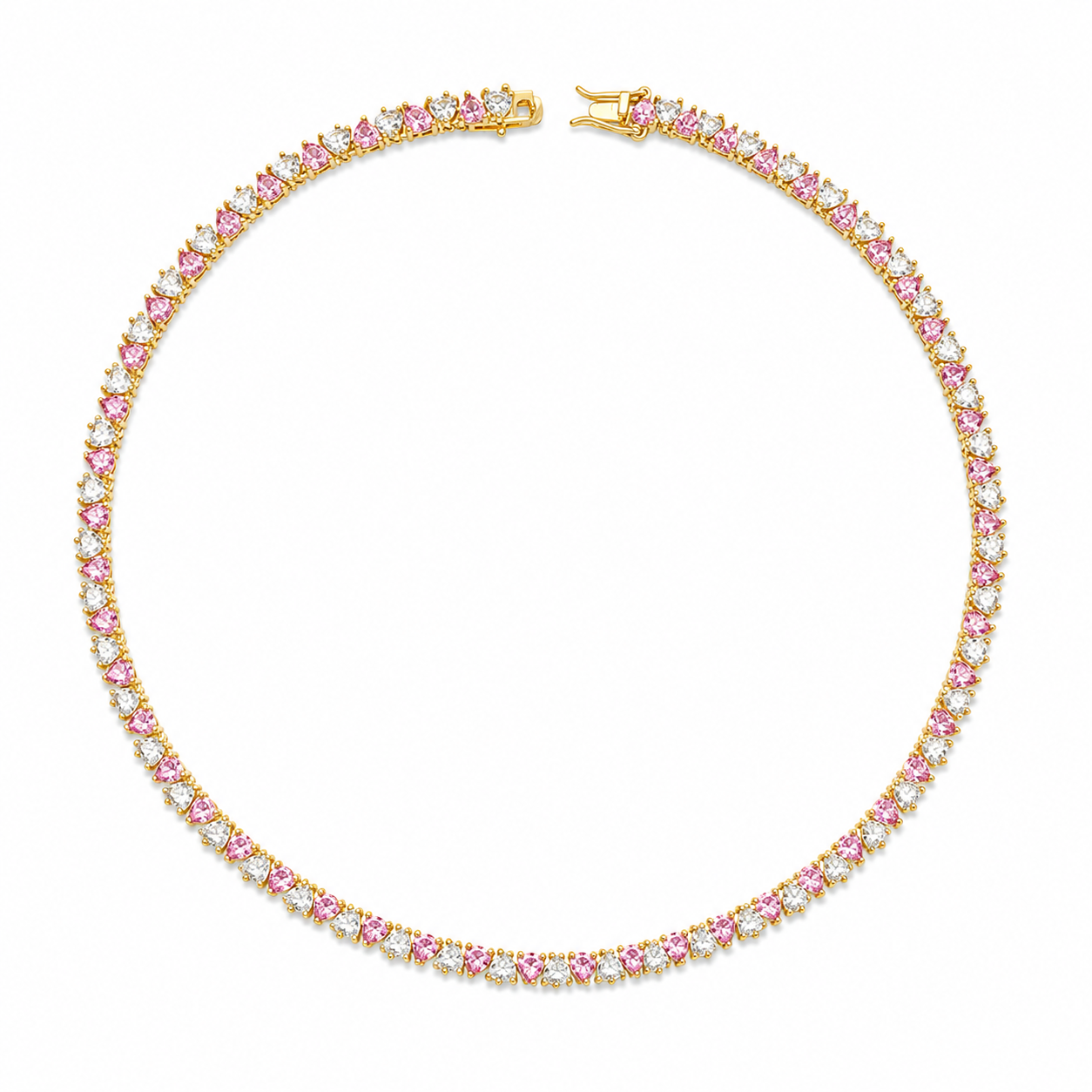 Antonia Hearts Necklace Gold - Luxury Edition