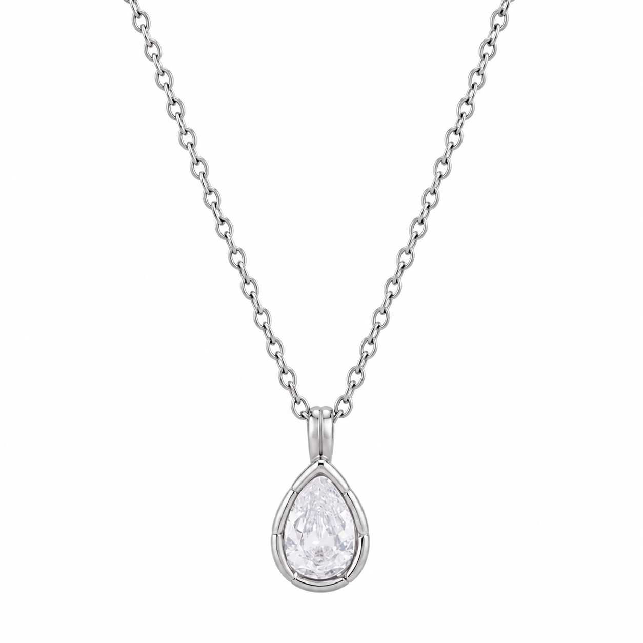 Drip Necklace Silver💧