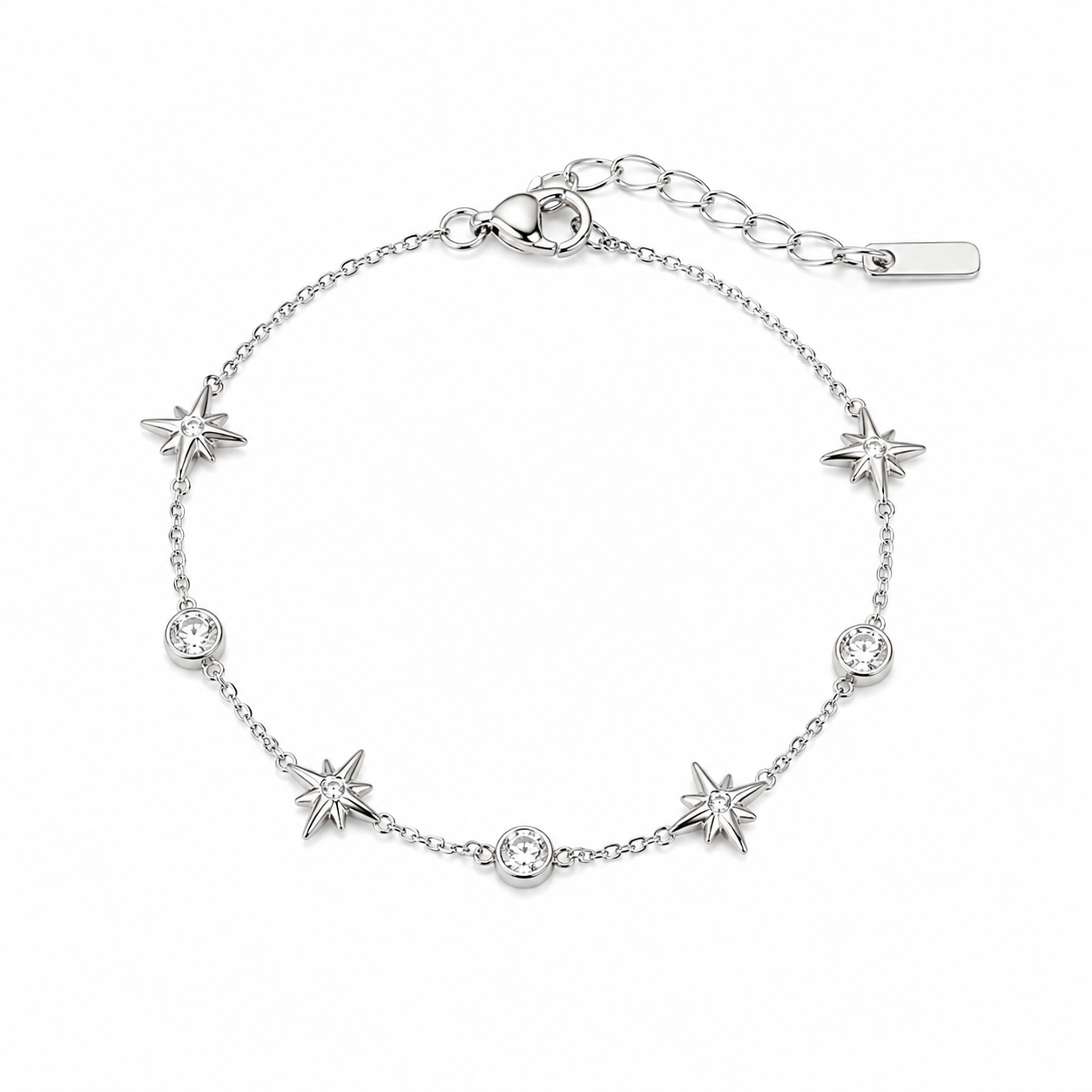 Remy Stars Bracelet Silver💧