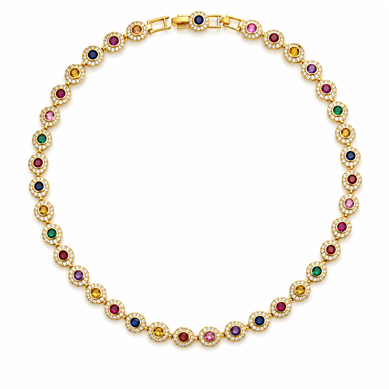 Rainbow Genovia Necklace