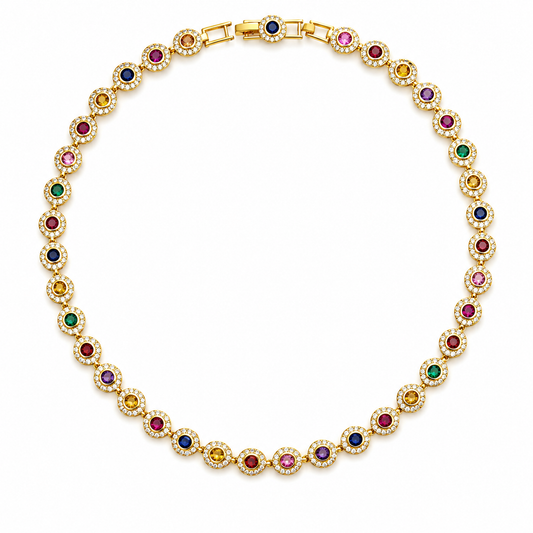 Rainbow Genovia Necklace