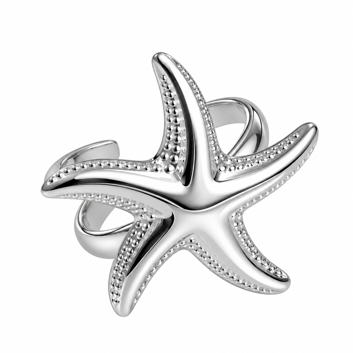 Starfish Ring Silver💧