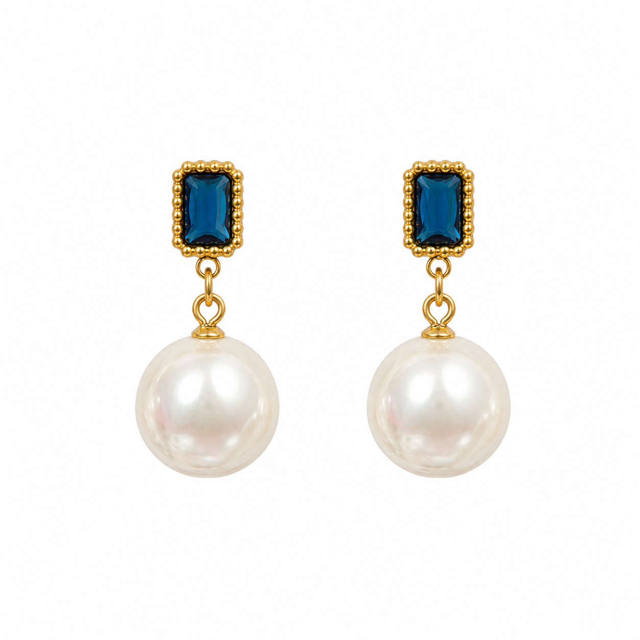 Valencia Pearl Earrings Gold💧