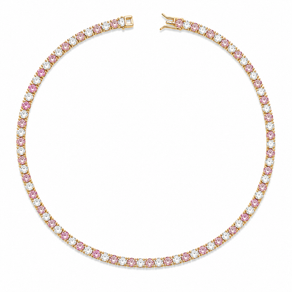Maia Tennis Necklace Gold - Luxury Edition