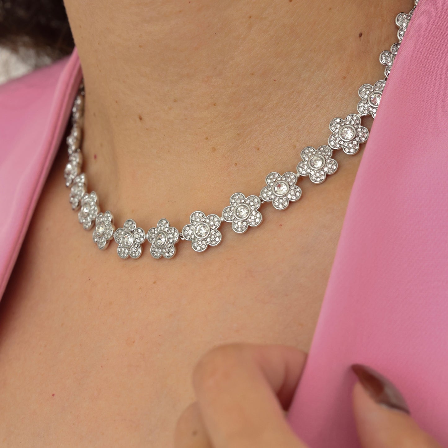 Sparkle Flower Necklace