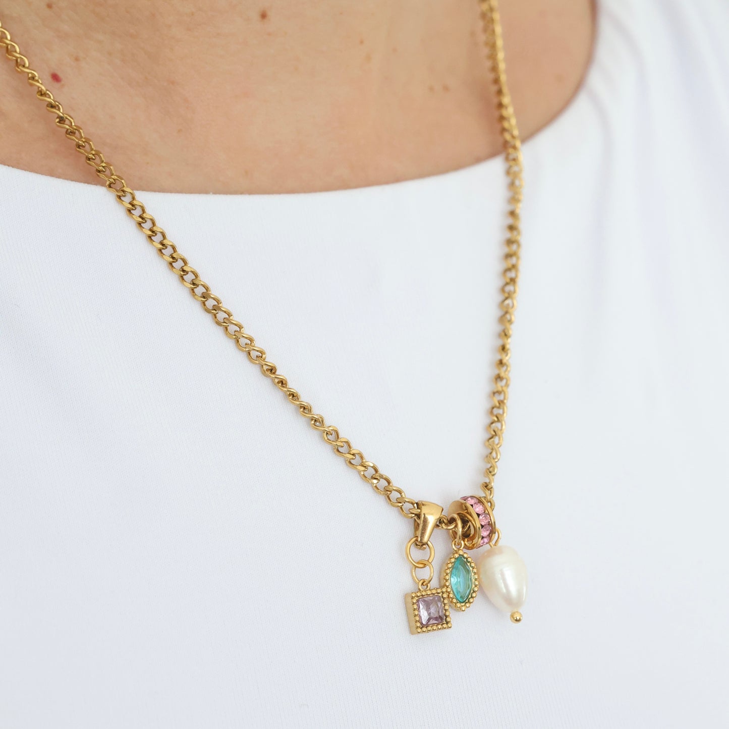 Rainbow Charms Necklace💧