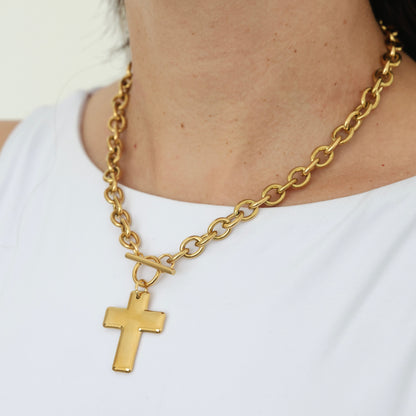 Chunky Cross Necklace💧