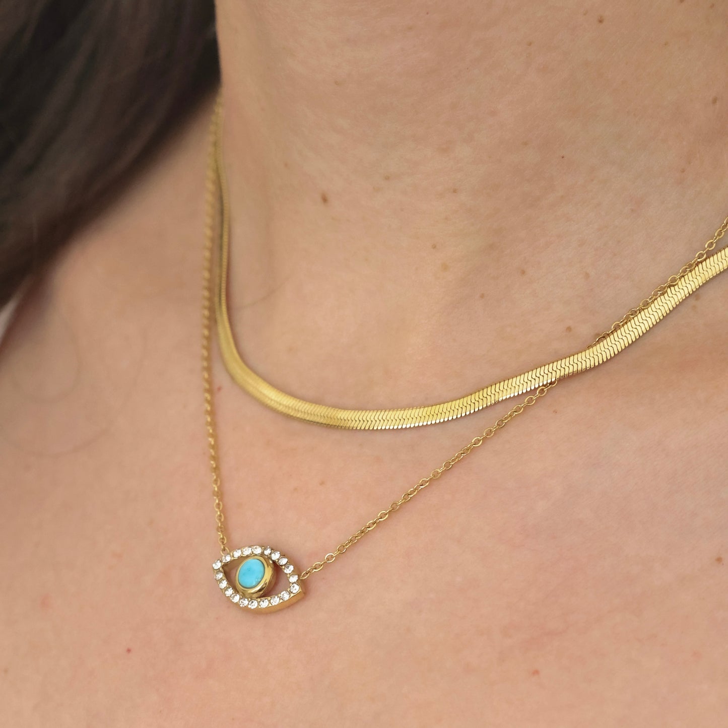 Shiny Evil Eye Necklace💧