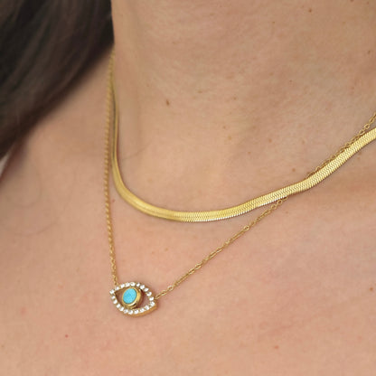 Shiny Evil Eye Necklace💧