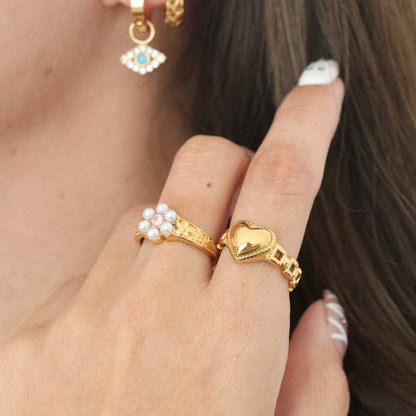 Chain Heart Ring💧