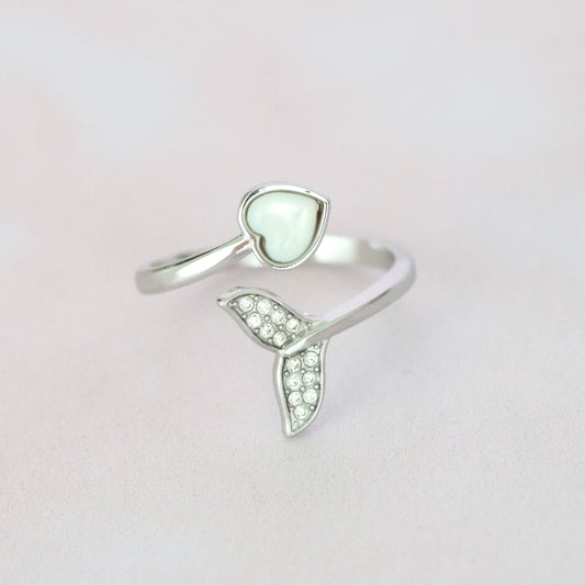 Ariel Mermaid Ring Silver💧