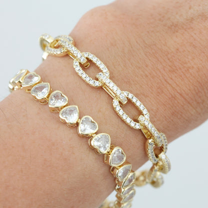 Addison Hearts Bracelet