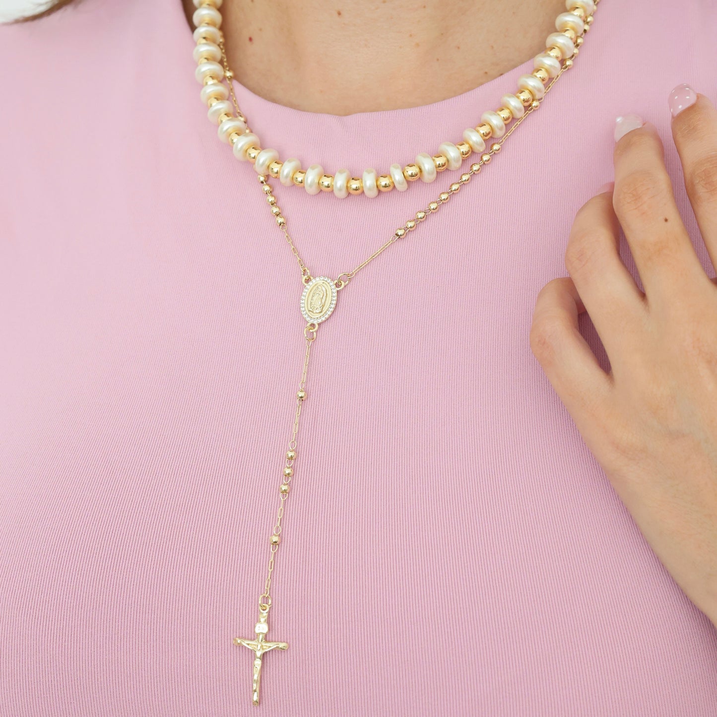Pearl Donut Necklace
