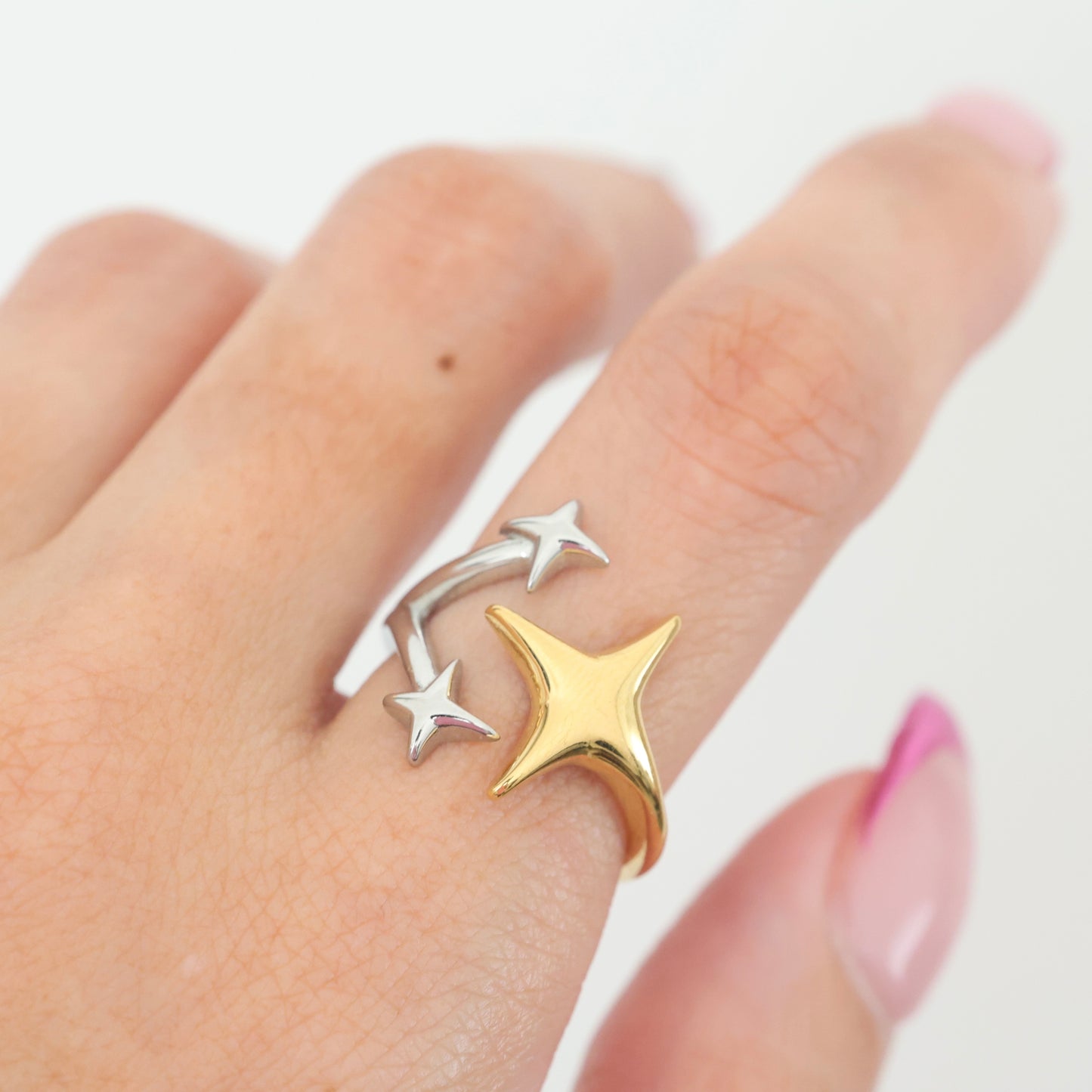Bicolor Stars Ring💧