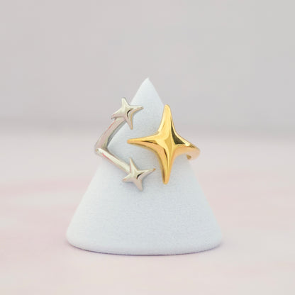 Bicolor Stars Ring💧