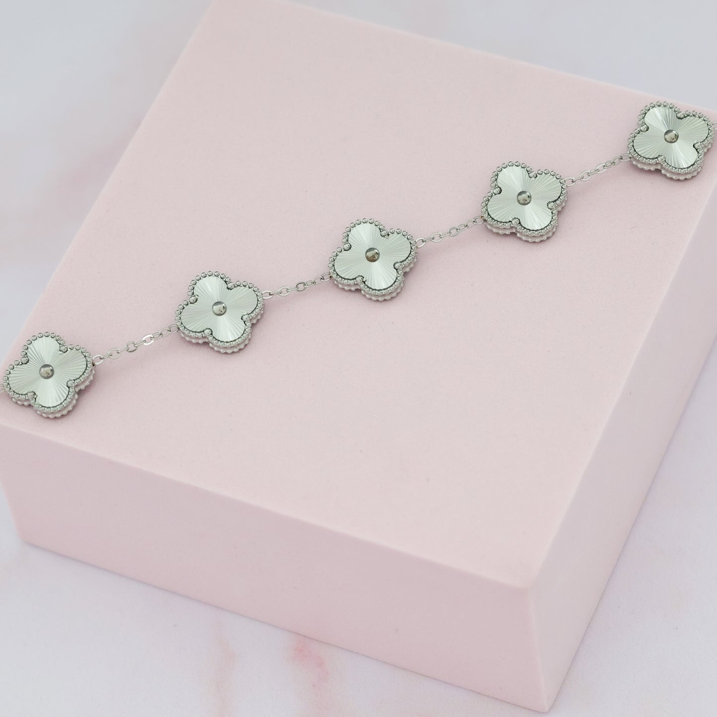 Silver Clover Bracelet💧