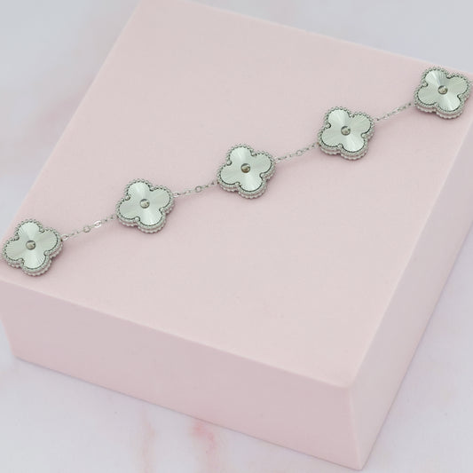 Silver Clover Bracelet💧