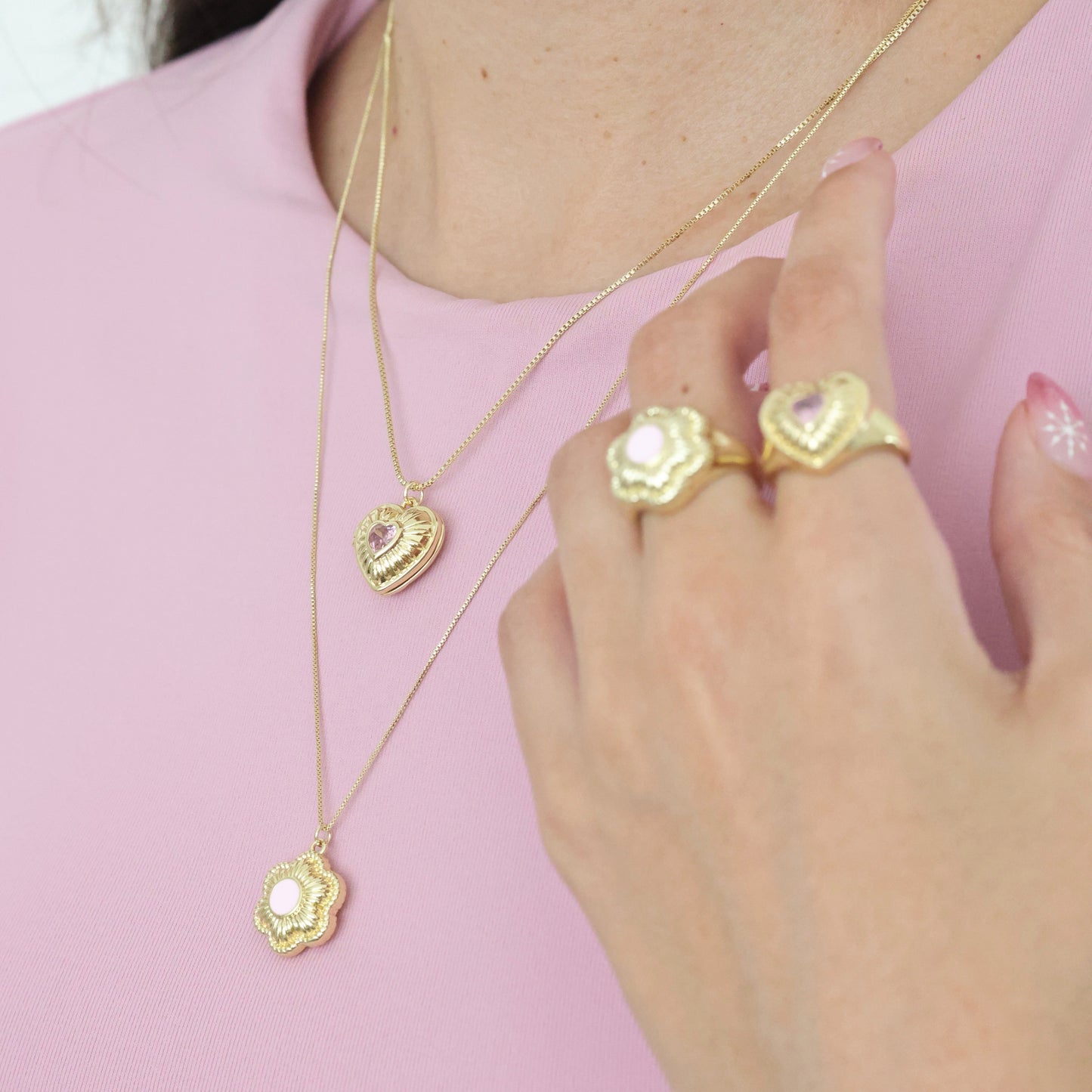 Bloomie Necklace Pink