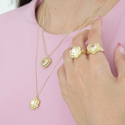 Bloomie Necklace Pink