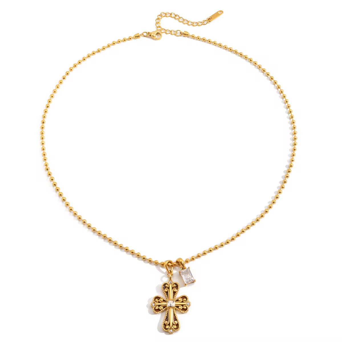 Vintage Cross Necklace💧