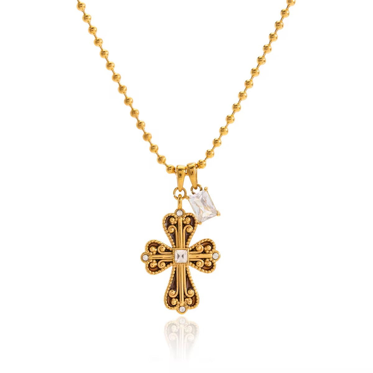 Vintage Cross Necklace💧
