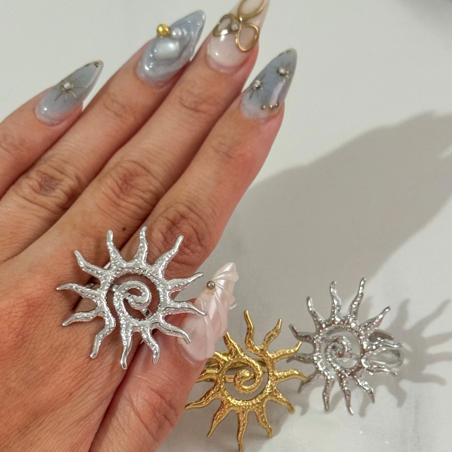 Sun Ring Silver💧