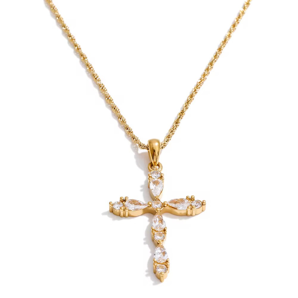 Cross Necklace Gold💧