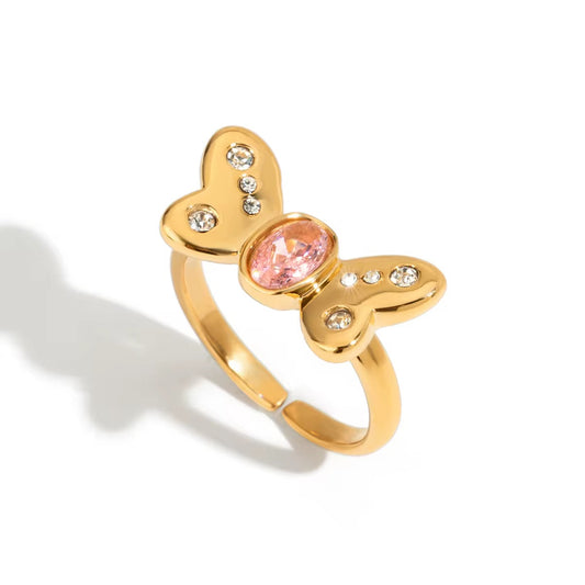 Elly Butterfly Ring Gold💧